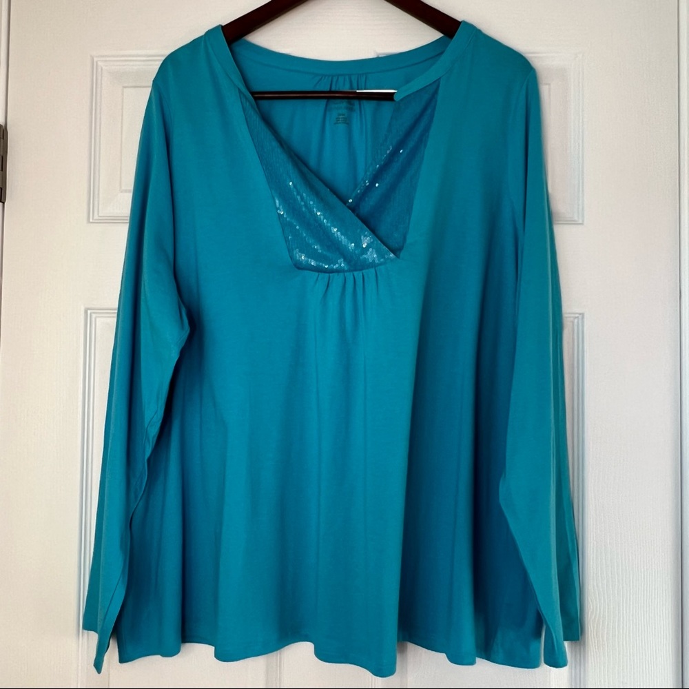 Lane Bryant Sequin Long Sleeve -24/24